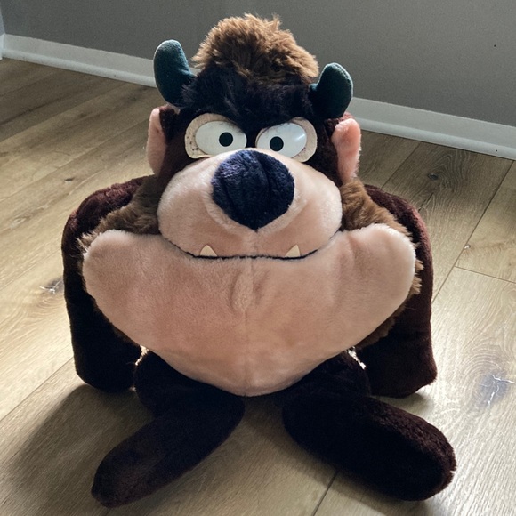 Vintage Large 24 inch Taz Tasmanian Devil Looney Tunes Warner Bros Plush… - Picture 1 of 9